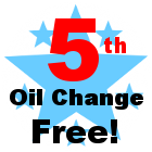 Every 5th Oil Change is Free!